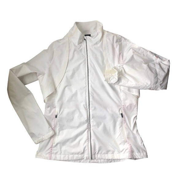 Nike Full Zip Packable Lined Running Jacket Breathable Vented Sz. XL Pockets - Picture 1 of 12